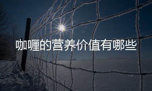 咖喱的营养价值有哪些